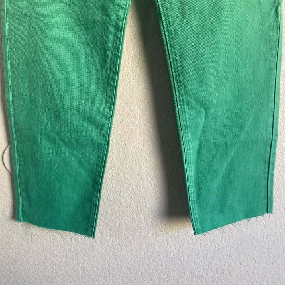 Blank NYC the Baxter Green Straight Leg raw Hem jeans - Picture 4 of 14